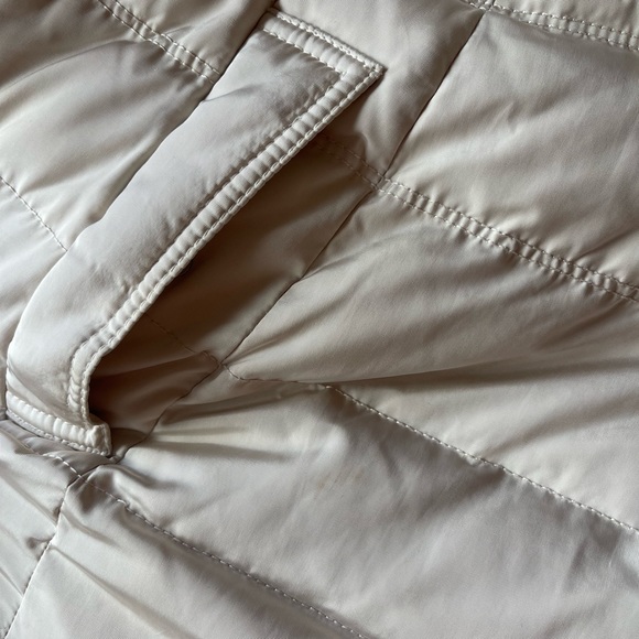 Zara Cream Puffer Jacket with Detachable Hood - Picture 6 of 10